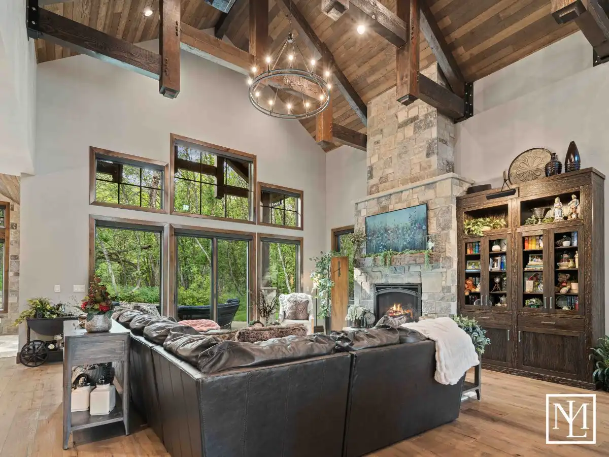 1156 N Valley View Drive Great Room With Expansive Windows
