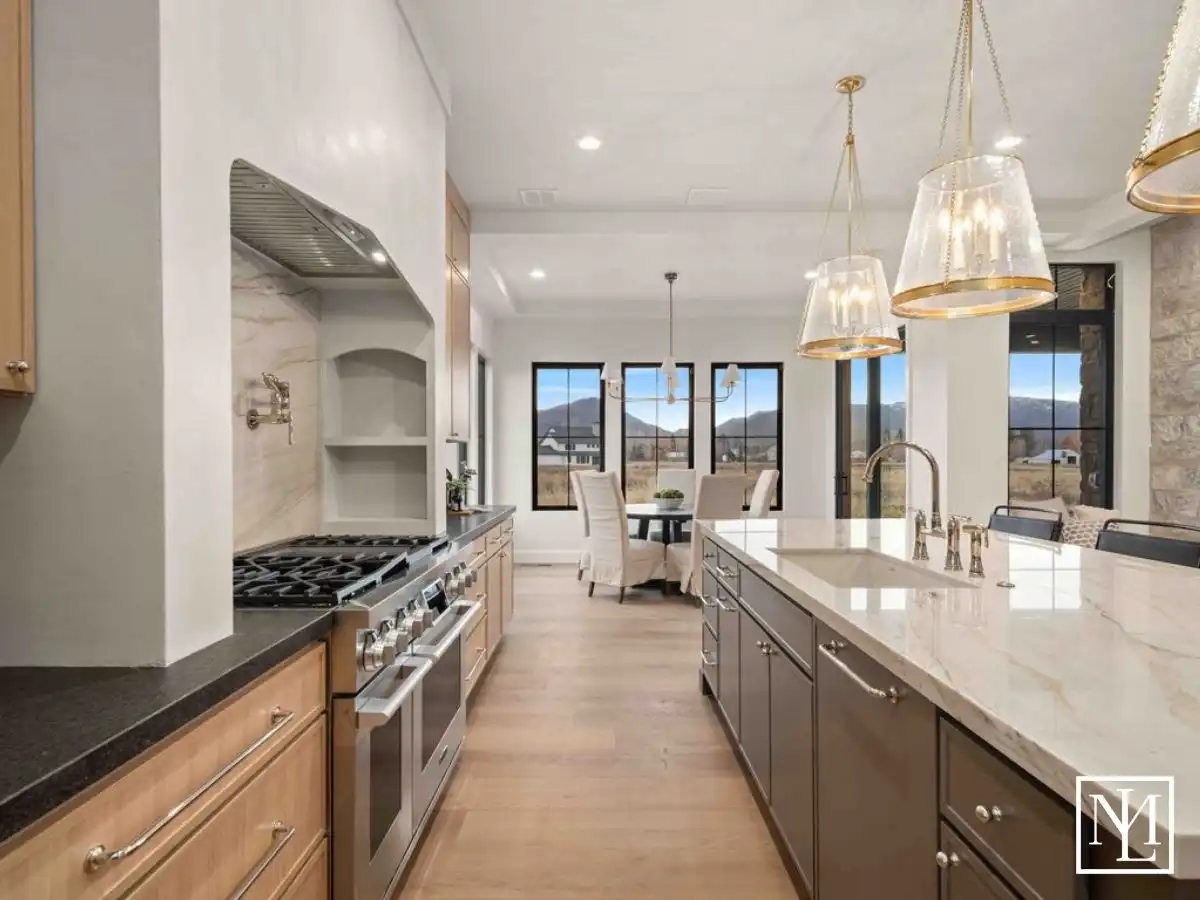 387 S 7900 St. #13 Huntsville, Utah 84317 Home's Gourmet Kitchen in Sage Community