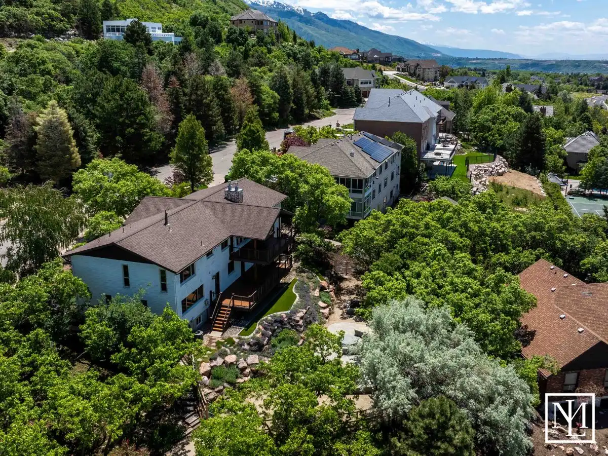 4253 S Spring Rd Ogden Utah 84403 Home on East Bench Aerial View