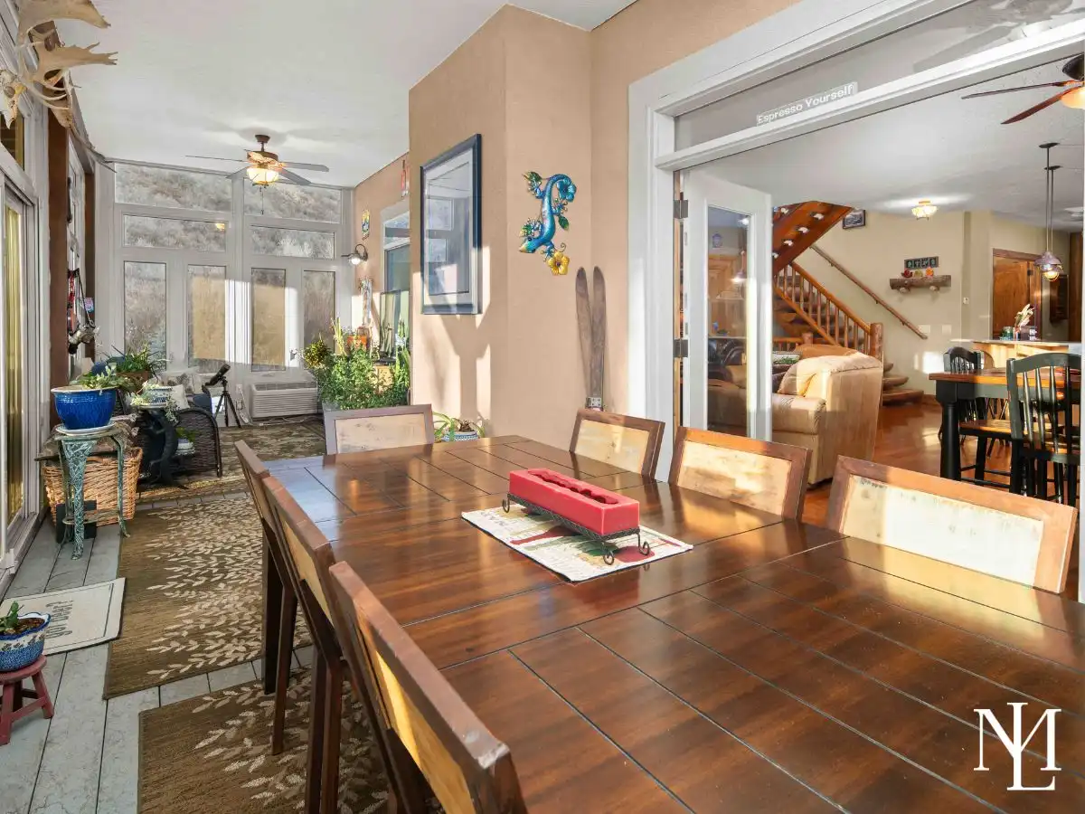 4489 N Powder Mountain Rd Eden, Utah 84310 Home's Enclosed Porch