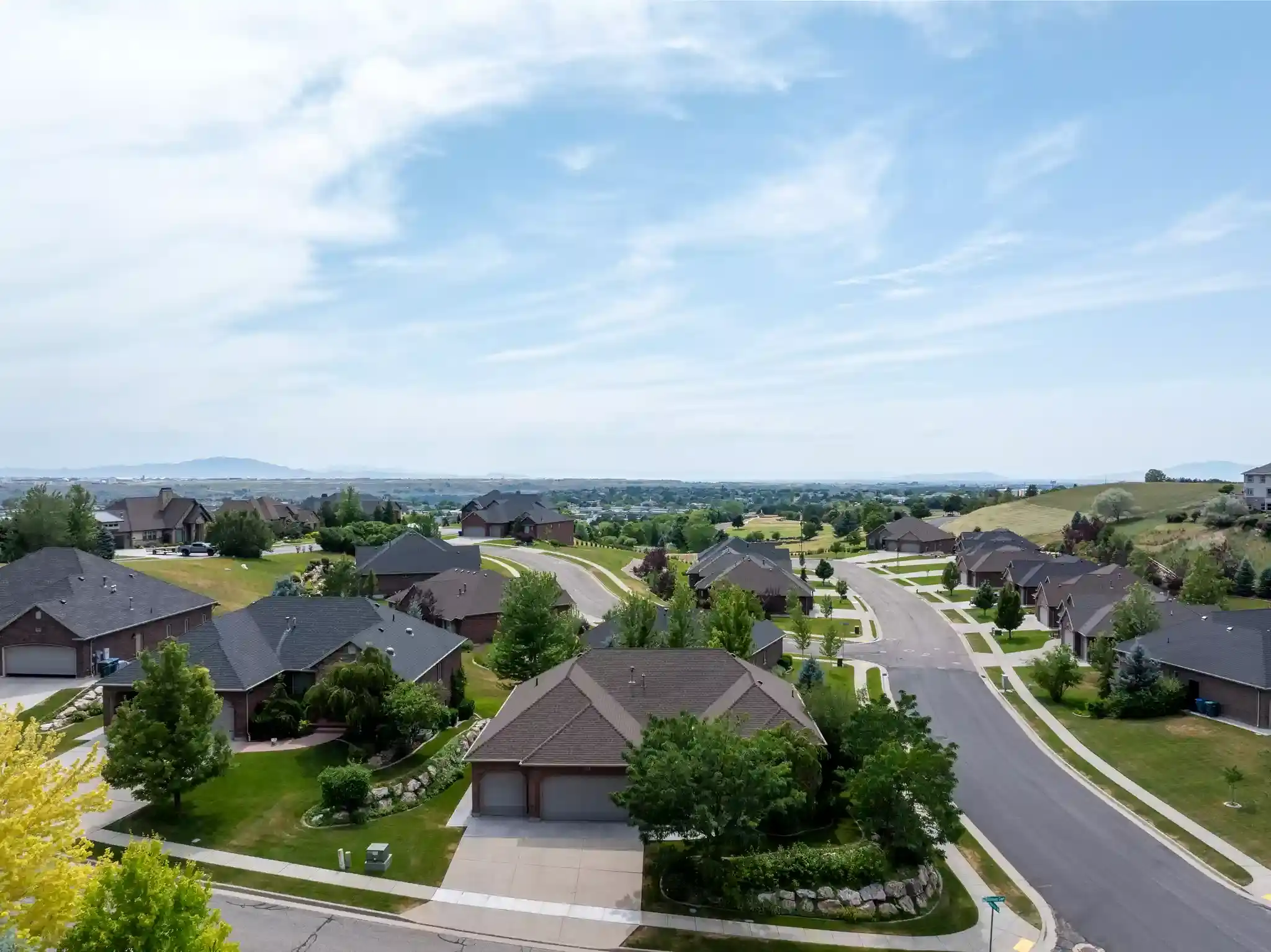Aerial view of 5527 S Elderberry Ct. Ogden