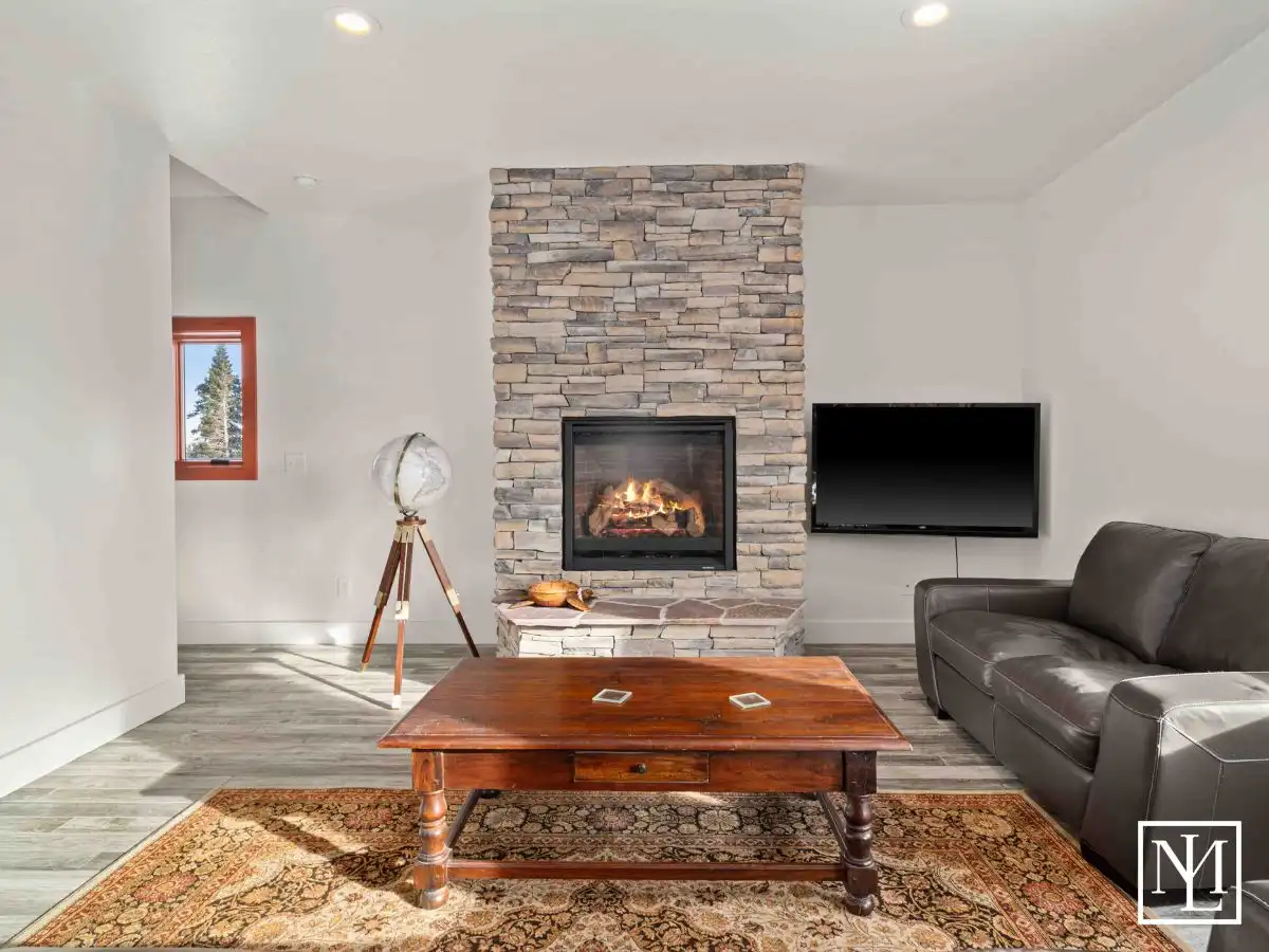 6809 E 6725 N Eden, Utah 84310 Home's Living Room with Fire Place