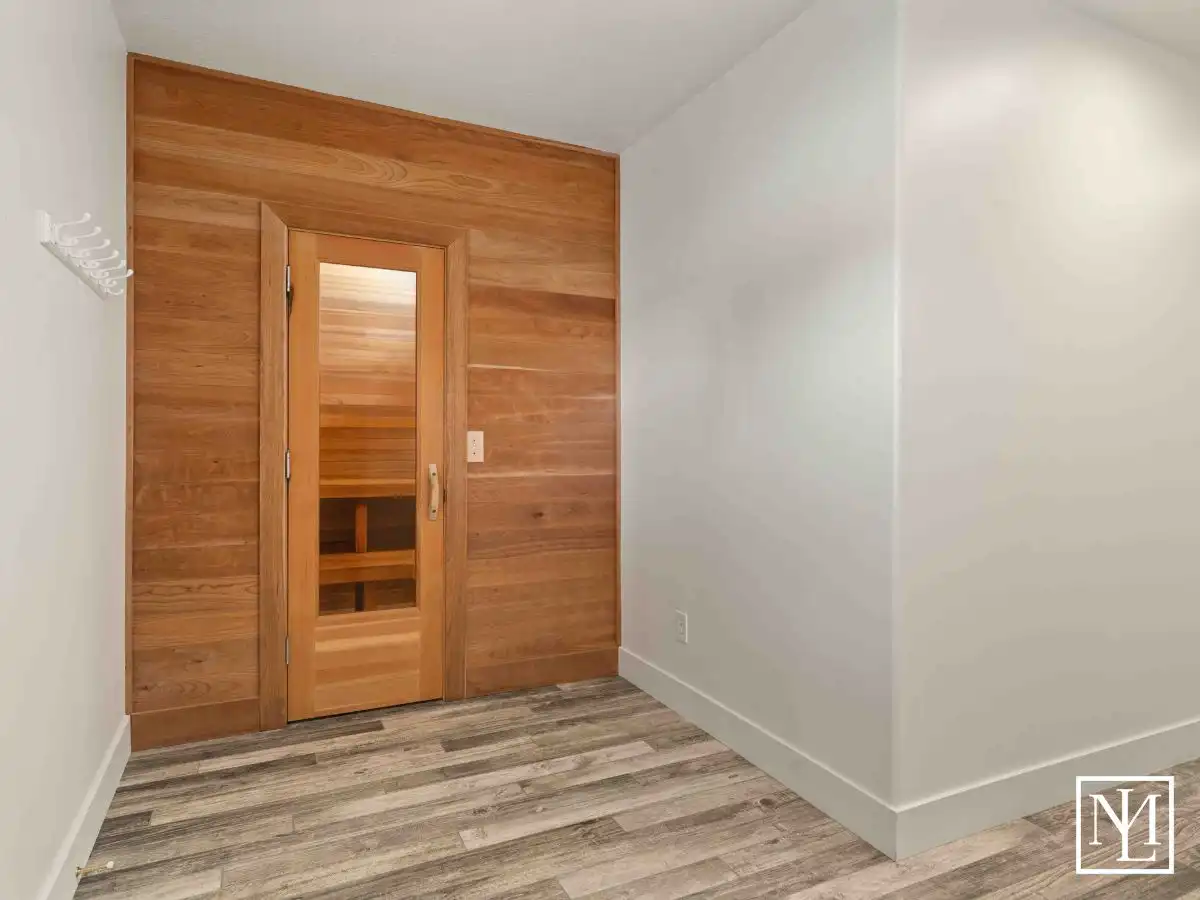 6809 E 6725 N Eden, Utah 84310 Home's Entrance to Sauna