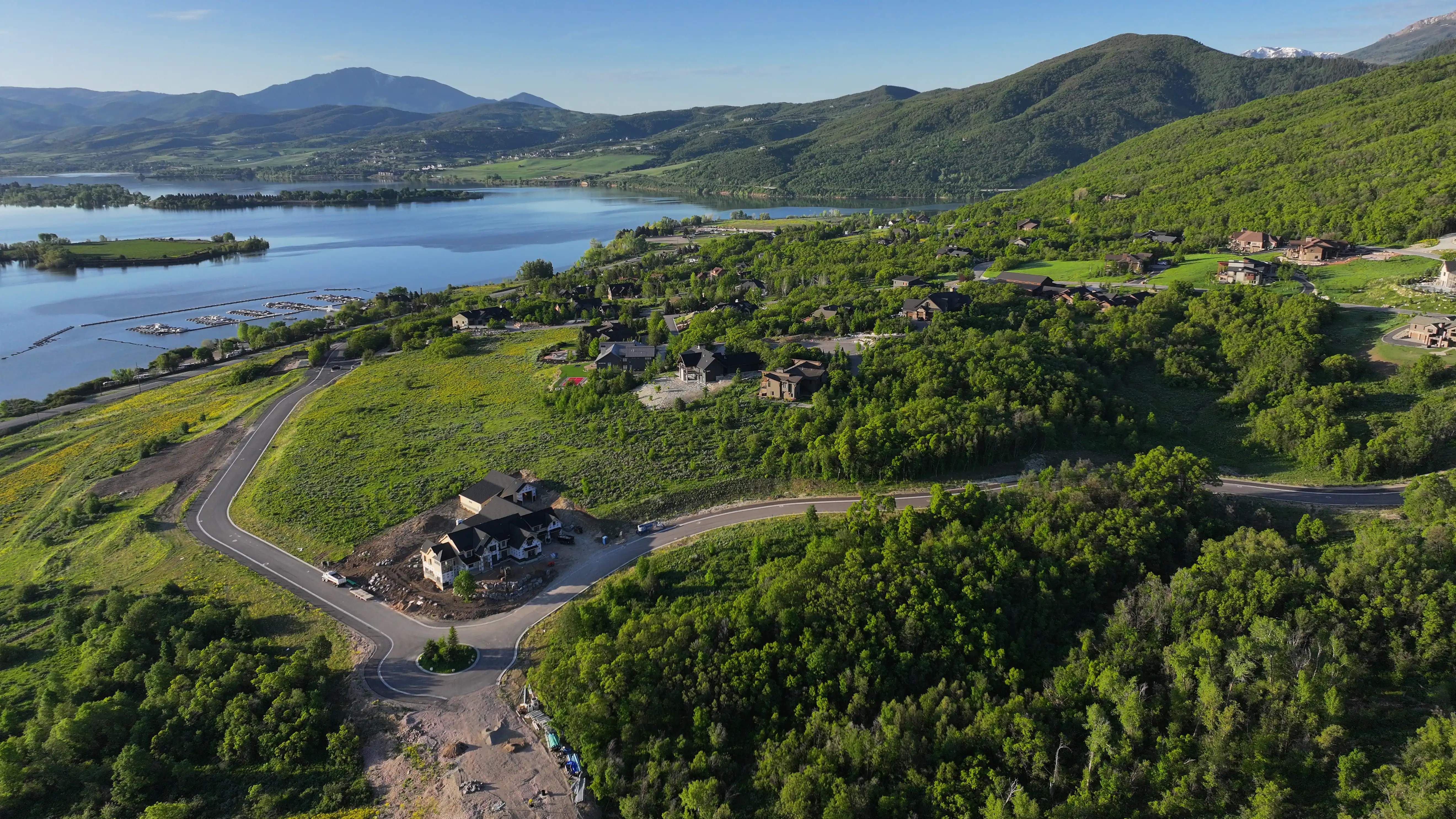pineview overlook drone shot