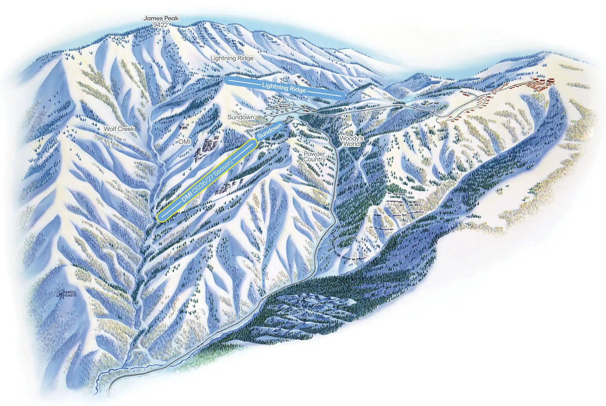 Powder Mountain's New DMI Lift