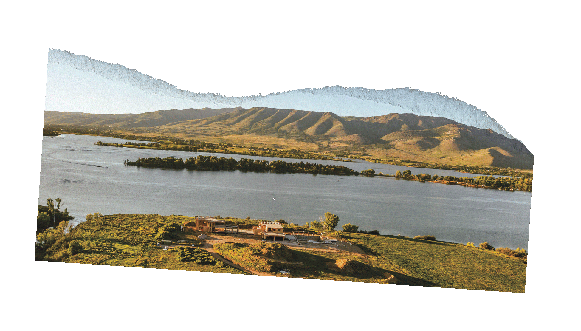 Ogden Valley mountains overlay