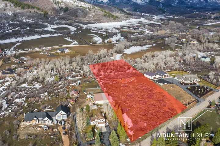 5404 N North Fork Rd, Eden overlay photo of lot lines