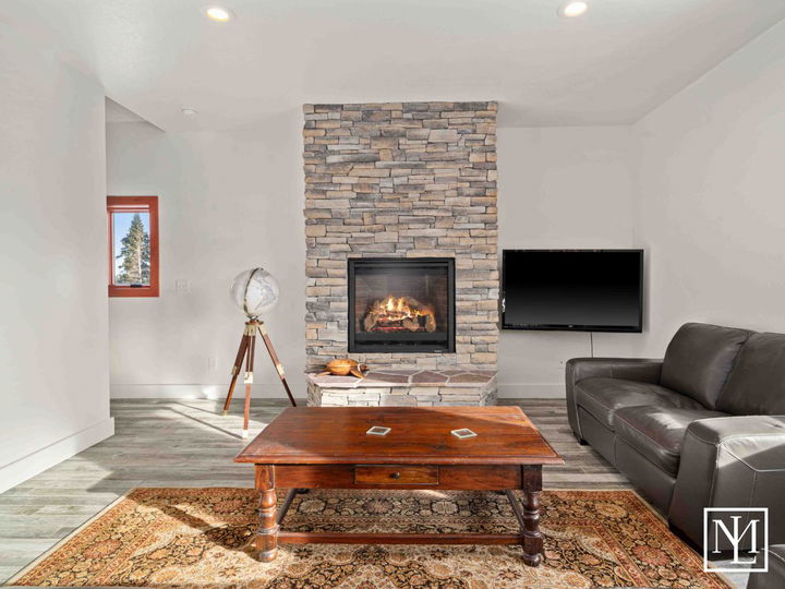 6809 E 6725 N Eden, Utah 84310 Home's Living Room with Fire Place