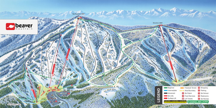 Beaver Winter Trail Map
