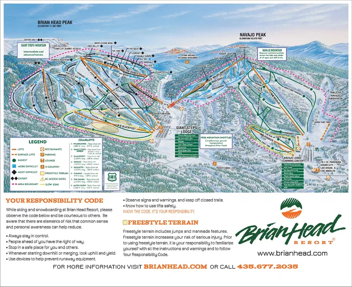 Brian Head Winter Trail Map