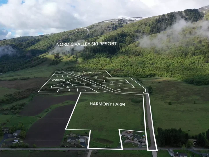 Plat Map Overlay of Harmony Ranch
