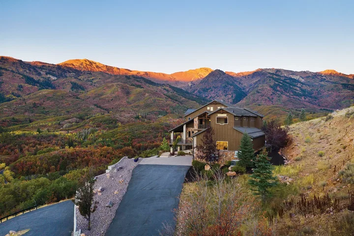 A Home in Liberty Utah at Sunset