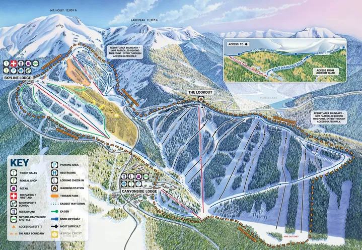 Eagle Point Winter Trail Map