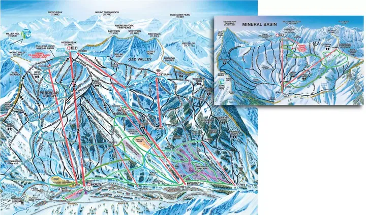 Snowbird Winter Trail Map