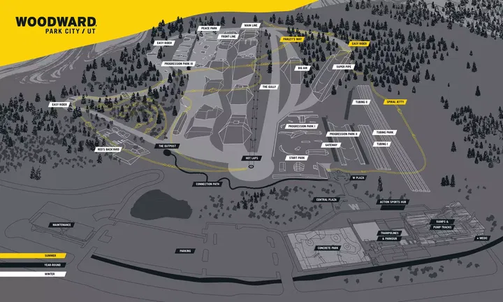 Woodward Park City Winter Trail Map