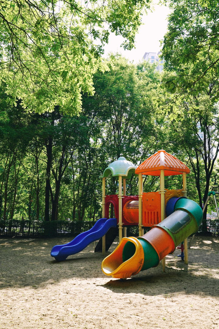 A playground in town