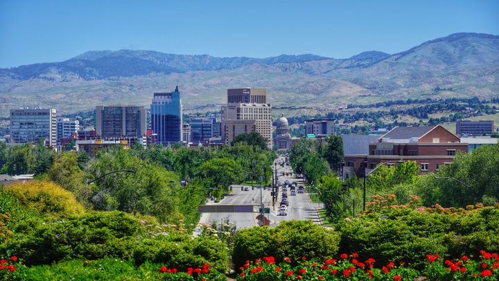 Scenic view of Boise