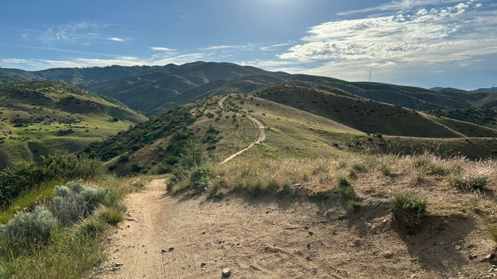 Biking trail in Donnelly, Idaho