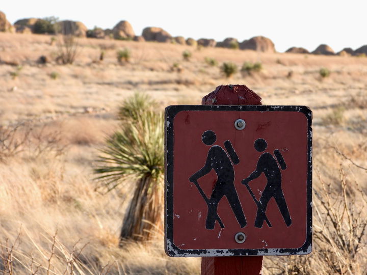 Trail sign in Red River, New Mexico
